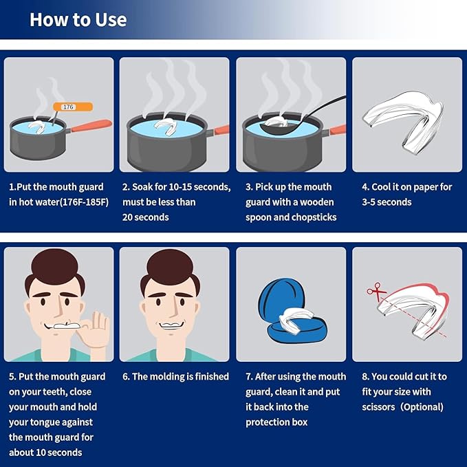 Emille Beauty Mouth Guard for Clenching Teeth at Night