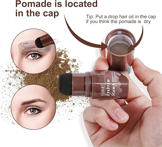 ELAIMEI Eyebrow Stamp Stencil Kit