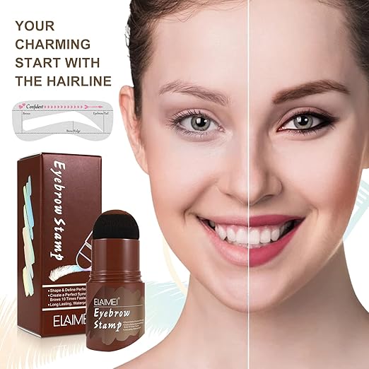 ELAIMEI Eyebrow Stamp Stencil Kit