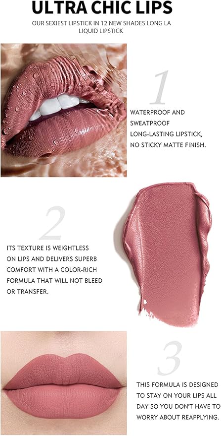 Lipstick Set Matte Liquid 12 Colors