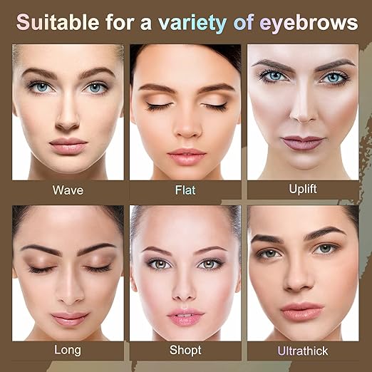 ELAIMEI Eyebrow Stamp Stencil Kit