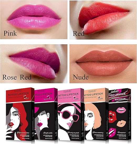 Tattoo Lipstick Cotton Swab 20pcs